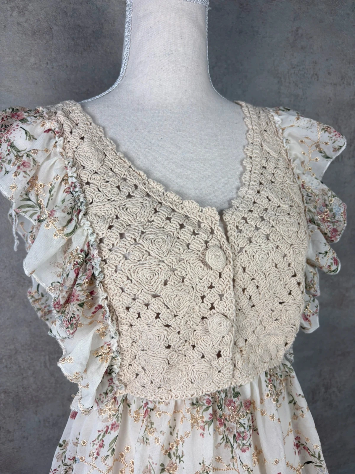 ✿ Crochet floral blouse Size 36/38 ✿ – photo 2